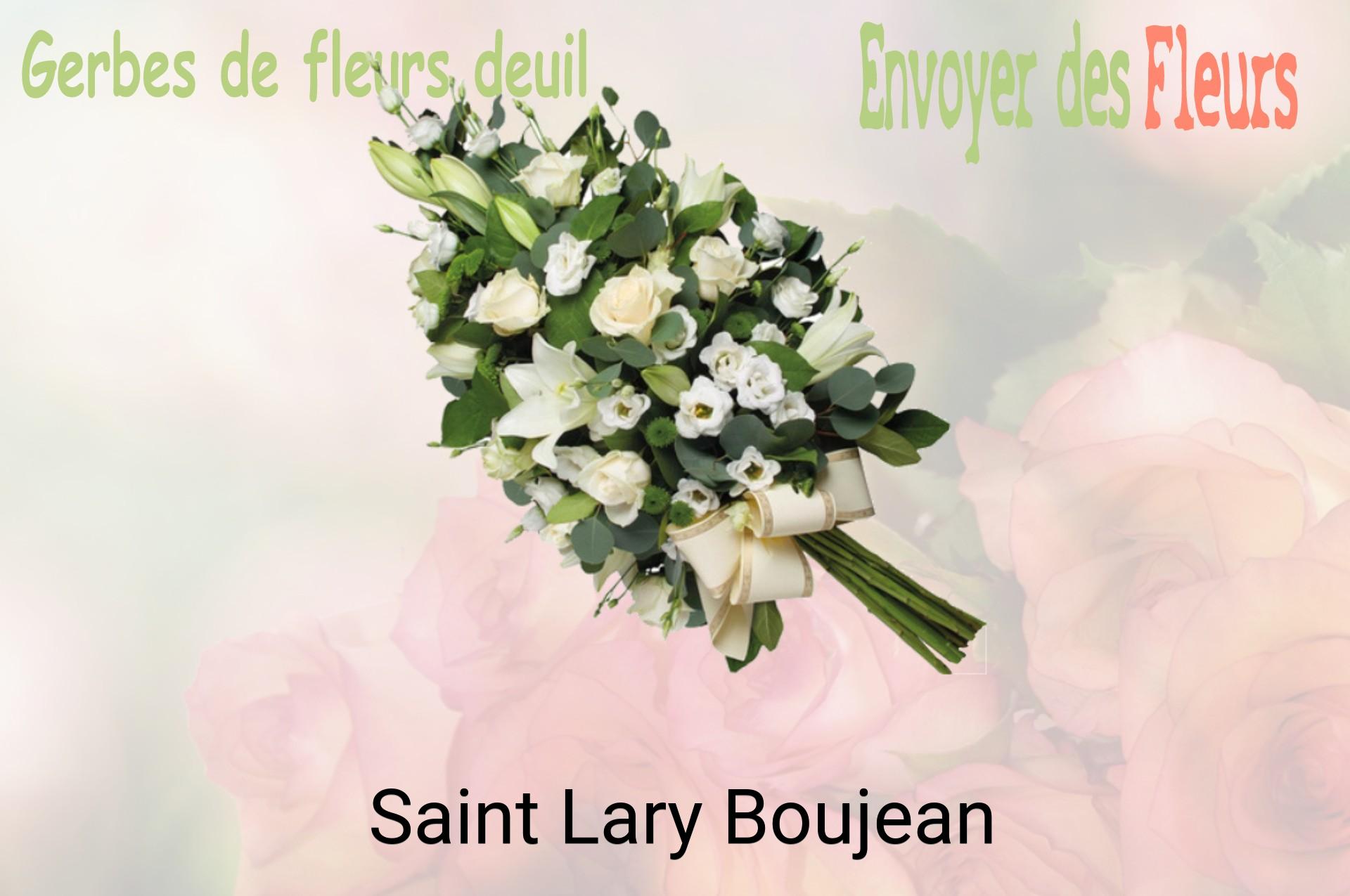 Gerbe de fleurs de deuil livrée à Saint-Lary-Boujean